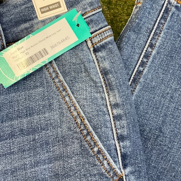 Judy Blue Baylor High-Rise Wide Leg Jeans - Indigo - Picture 4 of 7